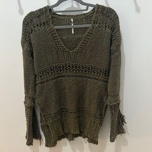 Free People Distressed Sweater